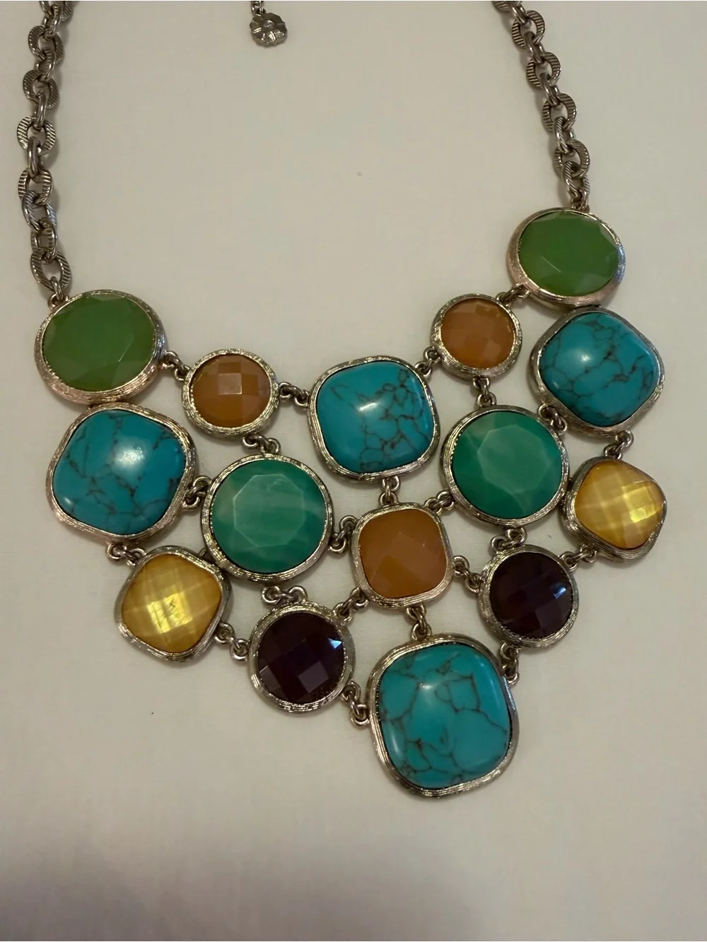 Monet Multicolor Statement Bib Necklace